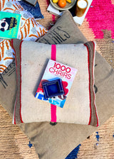 STRIPED INTENTIONS WOVEN WOOL SET OF 2 THROW PILLOWS