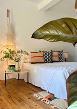STRIPED INTENTIONS WOVEN WOOL SET OF 2 THROW PILLOWS