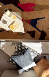 PADDINGTON OVERSTUFFED LEATHER THROW PILLOW