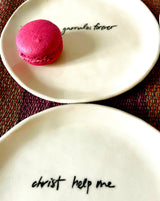 CHRIST HELP ME TAPAS PLATITOS SET OF 2