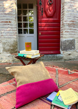THE BOLD AND BEAUTIFUL CASHMERE / WOOL AND JUTE THROW PILLOW