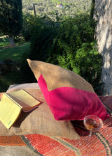 THE BOLD AND BEAUTIFUL CASHMERE / WOOL AND JUTE THROW PILLOW