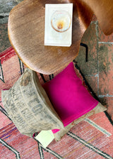 GOAT AND GUATEMALAN CASHMERE / WOOL AND VINTAGE JUTE THROW PILLOWS SET OF 2