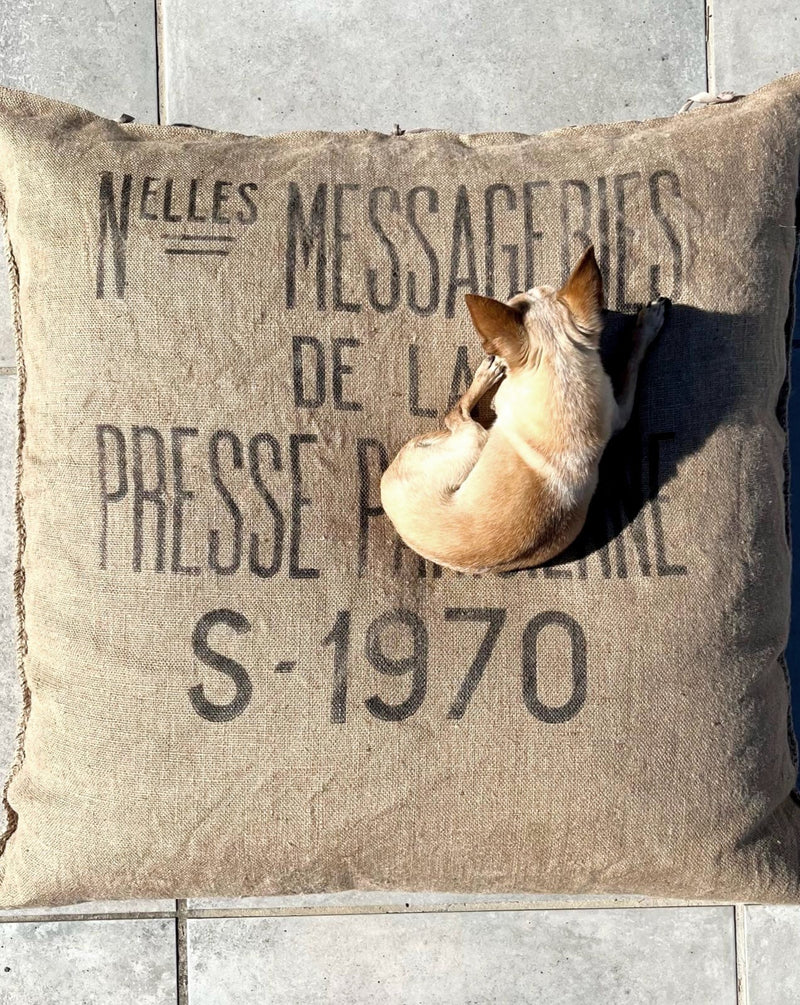 MESSAGES FROM PARIS KING SIZE PILLOW