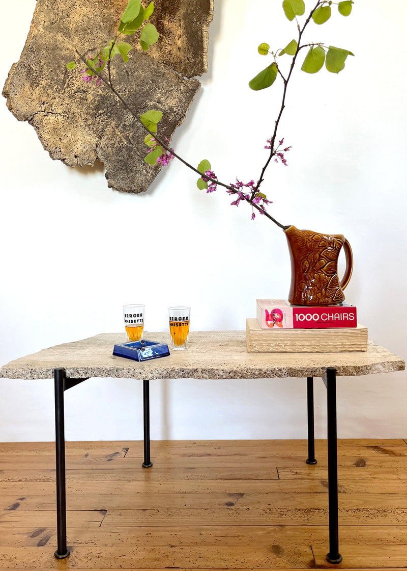 SLAB COCKTAIL TABLE TRAVERTINE
