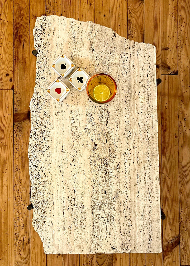 SLAB COCKTAIL TABLE TRAVERTINE