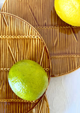 BAMBOO DESSERT & CHESSE PLATES, SET OF 6