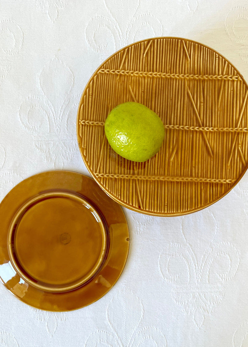 BAMBOO DESSERT & CHESSE PLATES, SET OF 6