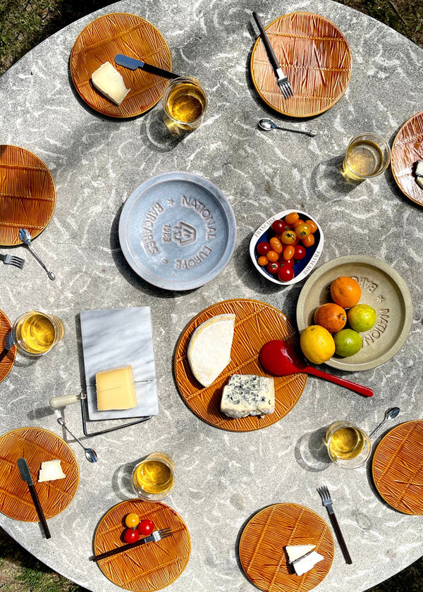 BAMBOO DESSERT & CHESSE PLATES, SET OF 6