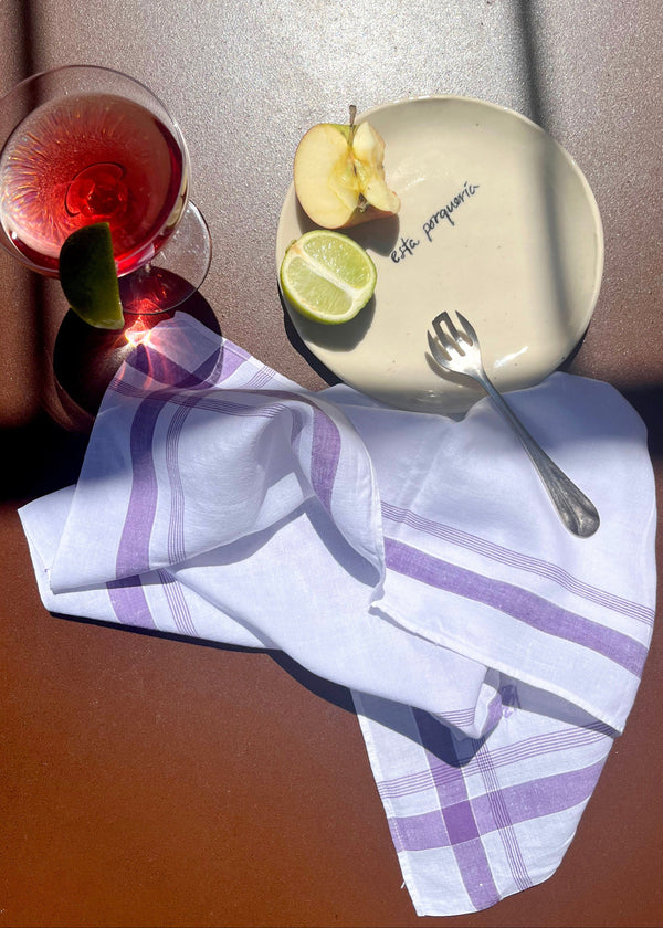 LILAC LINEN NAPKINS SET OF 10