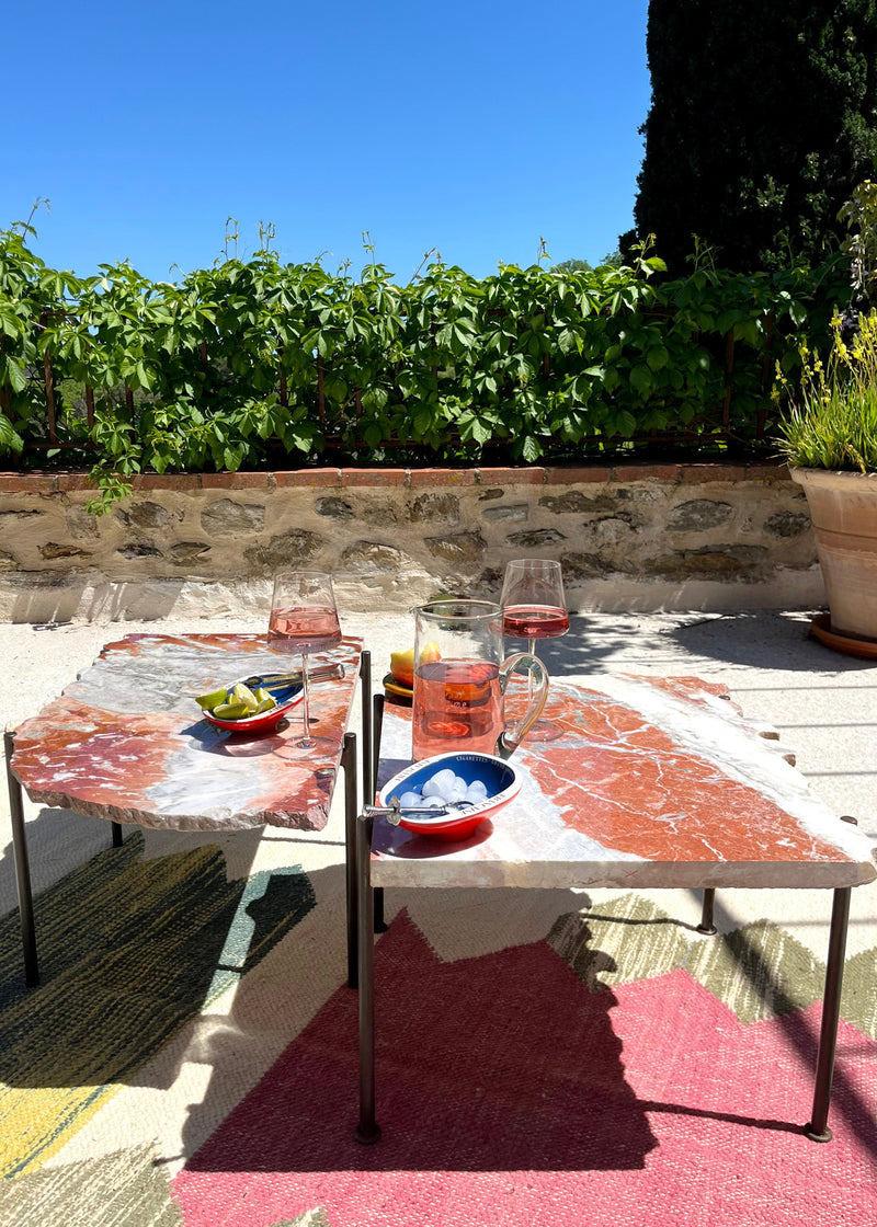 SLAB COCKTAIL TABLE  PINK