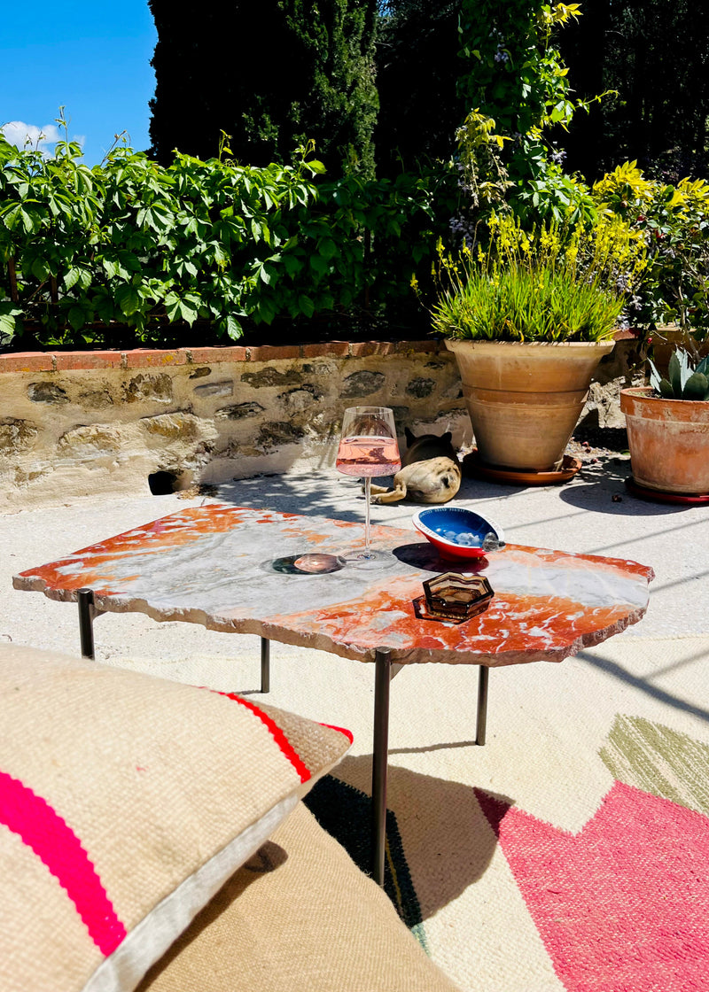 SLAB COCKTAIL TABLE - PINK #2