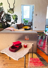 SLAB COCKTAIL TABLE TRAVERTINE Group of two
