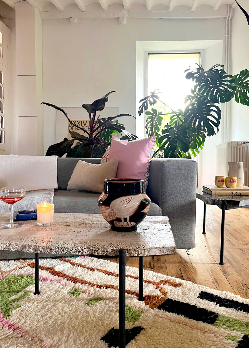 SLAB COCKTAIL TABLE TRAVERTINE