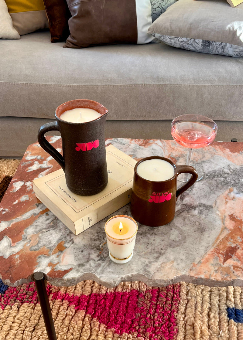 Morning COFFEE ALONE Candles Set of 2