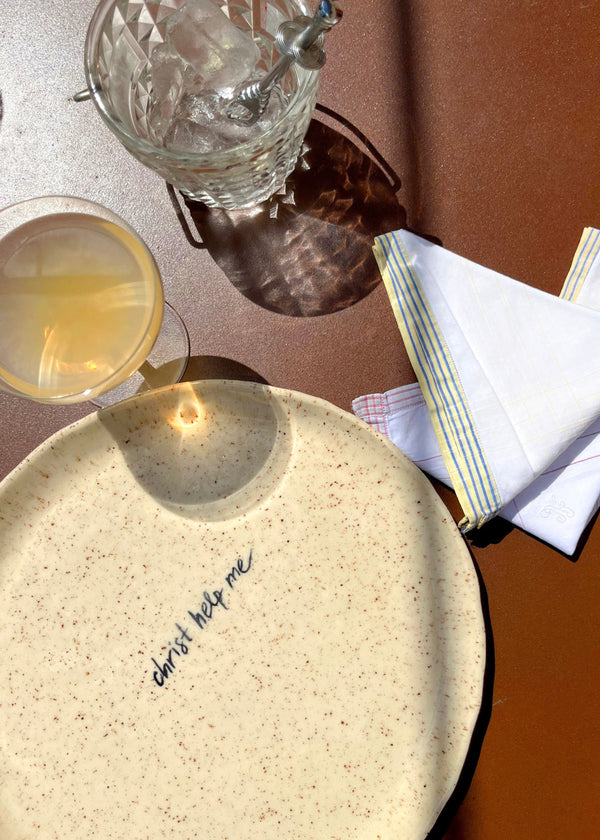 CHRIST HELP ME LARGE SERVING TRAY