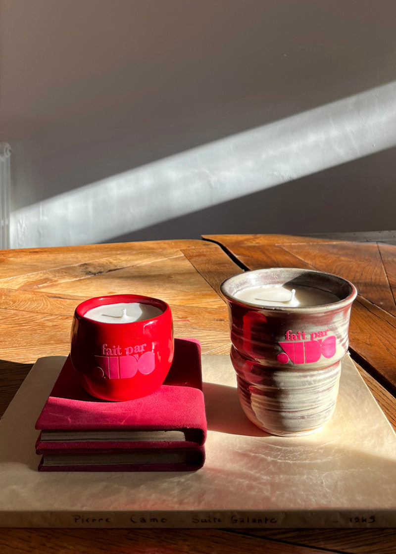 Fait par MONIQUE CANDLES set of 2