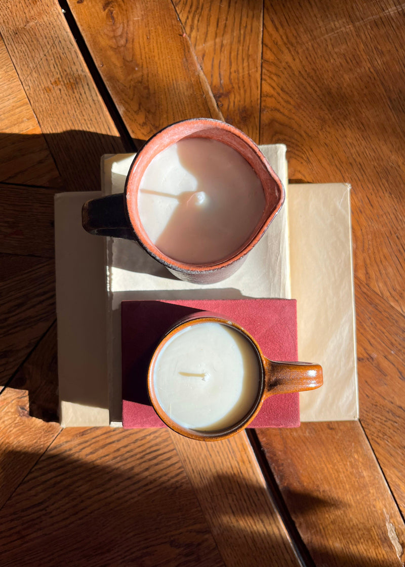 Morning COFFEE ALONE Candles Set of 2