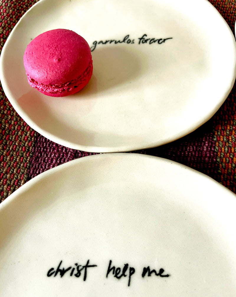 CHRIST HELP ME TAPAS PLATITOS SET OF 2