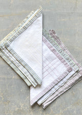 STRIPED LINEN NAPKINS SET OF 6