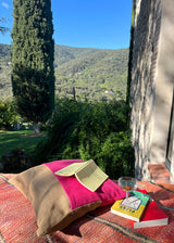 THE BOLD AND BEAUTIFUL CASHMERE / WOOL AND JUTE THROW PILLOW