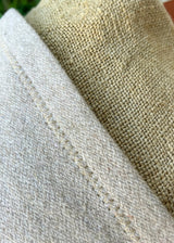 AN ELEPHANT IN THE ROOM BOILED WOOL AND VINTAGE JUTE THROW PILLOW